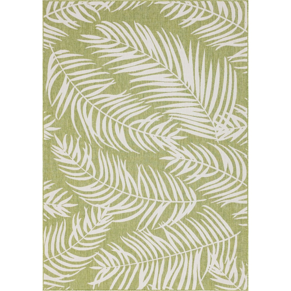 Rug Unique Loom Outdoor Botanical Green Rectangular 8' 0 x 11' 4 Rug Unique Loom Outdoor Botanical Green Rectangular 8' 0 x 11' 4