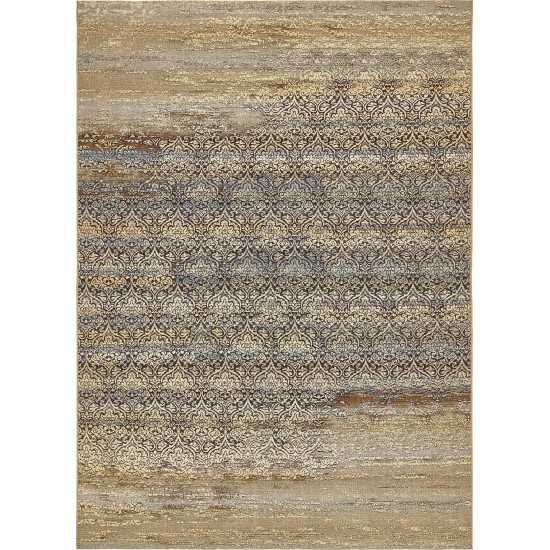 Rug Unique Loom Outdoor Botanical Beige Rectangular 8' 0 x 11' 4