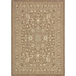 Rug Unique Loom Outdoor Botanical Brown Rectangular 8' 0 x 11' 4
