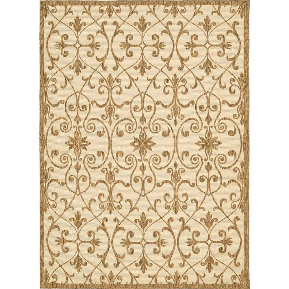 Rug Unique Loom Outdoor Botanical Brown Rectangular 8' 0 x 11' 4 Rug Unique Loom Outdoor Botanical Brown Rectangular 8' 0 x 11' 4