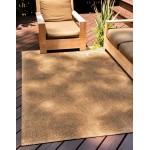 Rug Unique Loom Outdoor Botanical Brown Rectangular 8' 0 x 11' 4