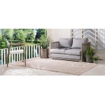 Rug Unique Loom Outdoor Botanical Beige Rectangular 8' 0 x 10' 0