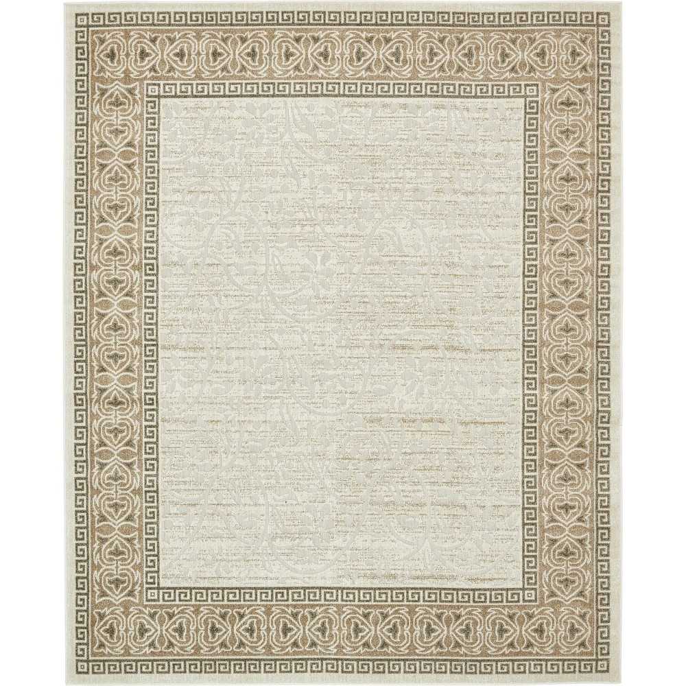 Rug Unique Loom Outdoor Botanical Ivory Rectangular 8' 0 x 10' 0 Rug Unique Loom Outdoor Botanical Ivory Rectangular 8' 0 x 10' 0