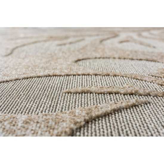 Rug Unique Loom Outdoor Botanical Beige Rectangular 8' 0 x 10' 0