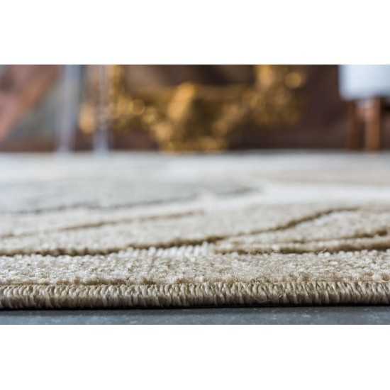 Rug Unique Loom Outdoor Botanical Beige/Gray Rectangular 8' 0 x 10' 0