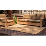 Rug Unique Loom Outdoor Botanical Brown Rectangular 7' 0 x 10' 0