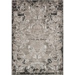 Rug Unique Loom Outdoor Botanical Light Gray Rectangular 7' 0 x 10' 0