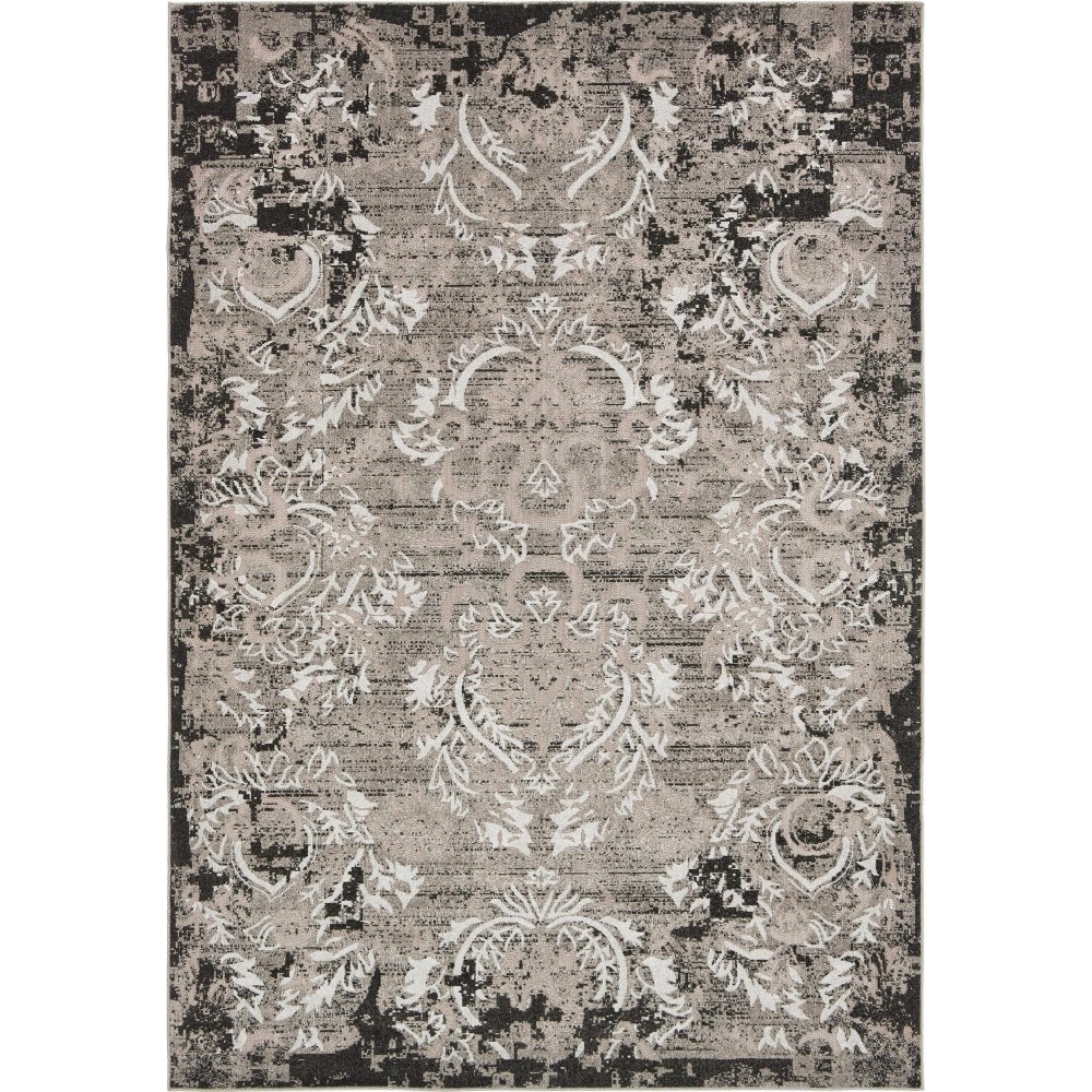 Rug Unique Loom Outdoor Botanical Light Gray Rectangular 7' 0 x 10' 0 Rug Unique Loom Outdoor Botanical Light Gray Rectangular 7' 0 x 10' 0