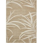 Rug Unique Loom Outdoor Botanical Beige Rectangular 7' 0 x 10' 0