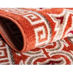 Rug Unique Loom Outdoor Botanical Rust Red Rectangular 7' 0 x 10' 0