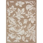 Rug Unique Loom Outdoor Botanical Beige Rectangular 7' 0 x 10' 0