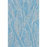 Rug Unique Loom Outdoor Botanical Aqua Blue Rectangular 6' 0 x 9' 0