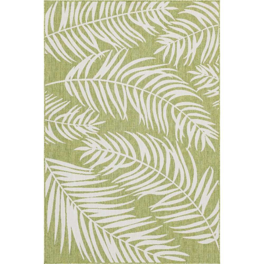 Rug Unique Loom Outdoor Botanical Green Rectangular 6' 0 x 9' 0 Rug Unique Loom Outdoor Botanical Green Rectangular 6' 0 x 9' 0