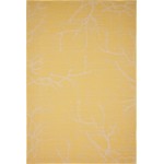 Rug Unique Loom Outdoor Botanical Yellow Rectangular 6' 0 x 9' 0