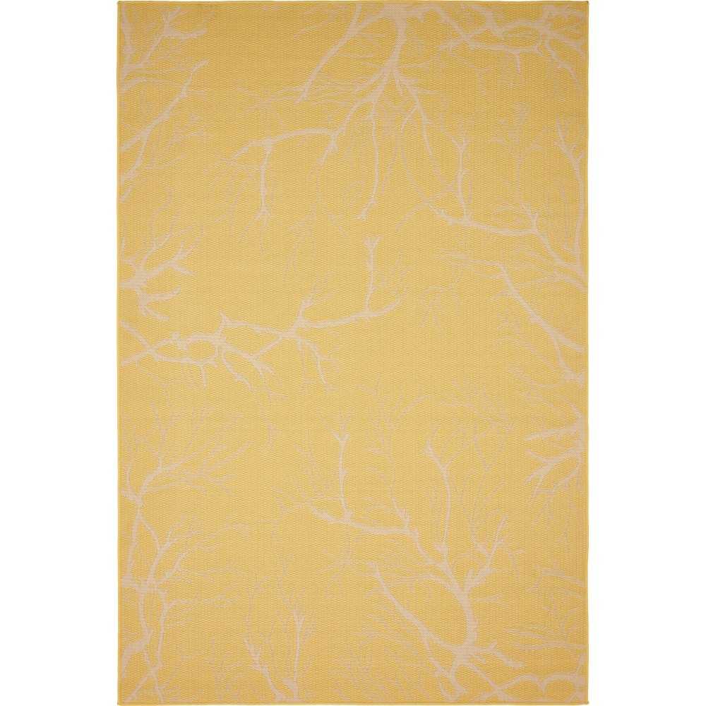 Rug Unique Loom Outdoor Botanical Yellow Rectangular 6' 0 x 9' 0 Rug Unique Loom Outdoor Botanical Yellow Rectangular 6' 0 x 9' 0