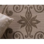 Rug Unique Loom Outdoor Botanical Brown Rectangular 6' 0 x 9' 0