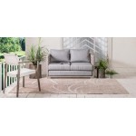 Rug Unique Loom Outdoor Botanical Beige Rectangular 6' 0 x 9' 0