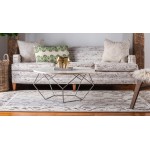 Rug Unique Loom Outdoor Botanical Beige/Gray Rectangular 6' 0 x 9' 0