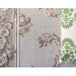 Rug Unique Loom Outdoor Botanical Beige/Gray Rectangular 6' 0 x 9' 0