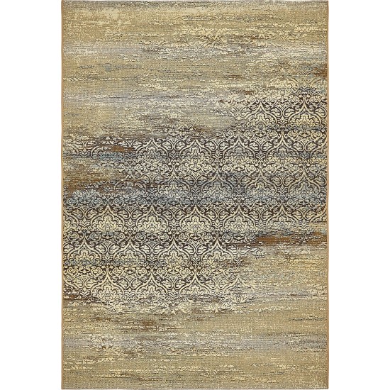 Rug Unique Loom Outdoor Botanical Beige Rectangular 5' 3 x 8' 0