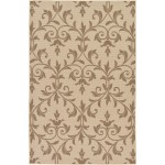 Rug Unique Loom Outdoor Botanical Beige Rectangular 5' 3 x 8' 0