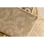 Rug Unique Loom Outdoor Botanical Beige Rectangular 5' 3 x 8' 0