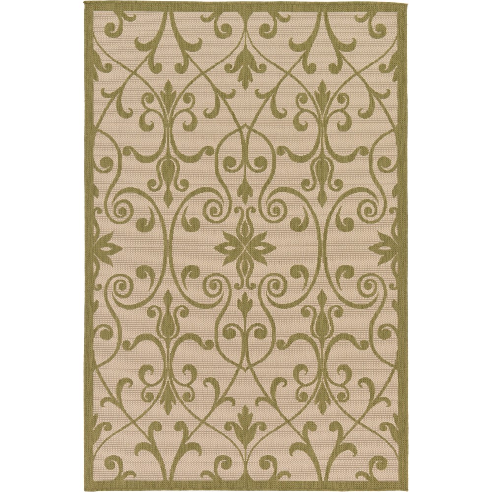Rug Unique Loom Outdoor Botanical Light Green Rectangular 5' 3 x 8' 0 Rug Unique Loom Outdoor Botanical Light Green Rectangular 5' 3 x 8' 0