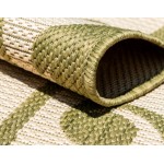 Rug Unique Loom Outdoor Botanical Light Green Rectangular 5' 3 x 8' 0