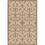 Rug Unique Loom Outdoor Botanical Brown Rectangular 5' 3 x 8' 0