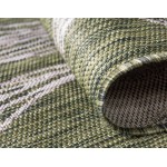 Rug Unique Loom Outdoor Botanical Green Rectangular 5' 0 x 8' 0