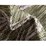 Rug Unique Loom Outdoor Botanical Green Rectangular 5' 0 x 8' 0