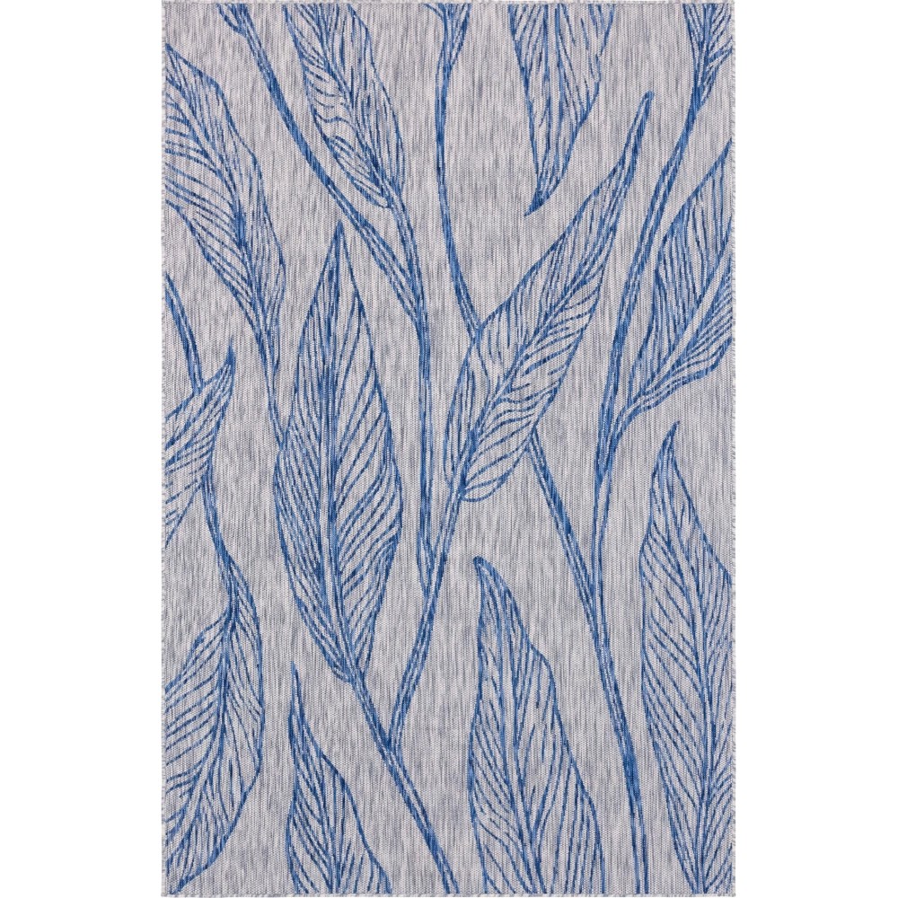 Rug Unique Loom Outdoor Botanical Light Gray Rectangular 5' 0 x 8' 0 Rug Unique Loom Outdoor Botanical Light Gray Rectangular 5' 0 x 8' 0