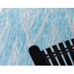 Rug Unique Loom Outdoor Botanical Aqua Blue Rectangular 5' 0 x 8' 0