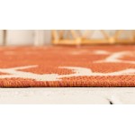 Rug Unique Loom Outdoor Botanical Terracotta Rectangular 5' 0 x 8' 0