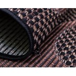 Rug Unique Loom Outdoor Botanical Chocolate Brown Rectangular 5' 0 x 8' 0