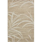 Rug Unique Loom Outdoor Botanical Beige Rectangular 5' 0 x 8' 0