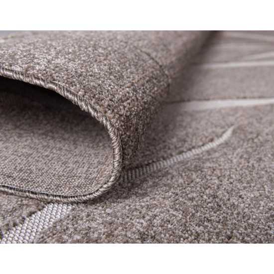 Rug Unique Loom Outdoor Botanical Gray Rectangular 5' 0 x 8' 0