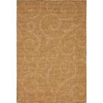 Rug Unique Loom Outdoor Botanical Brown Rectangular 4' 0 x 6' 0