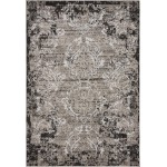 Rug Unique Loom Outdoor Botanical Light Gray Rectangular 4' 0 x 6' 0