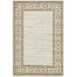 Rug Unique Loom Outdoor Botanical Ivory Rectangular 4' 0 x 6' 0