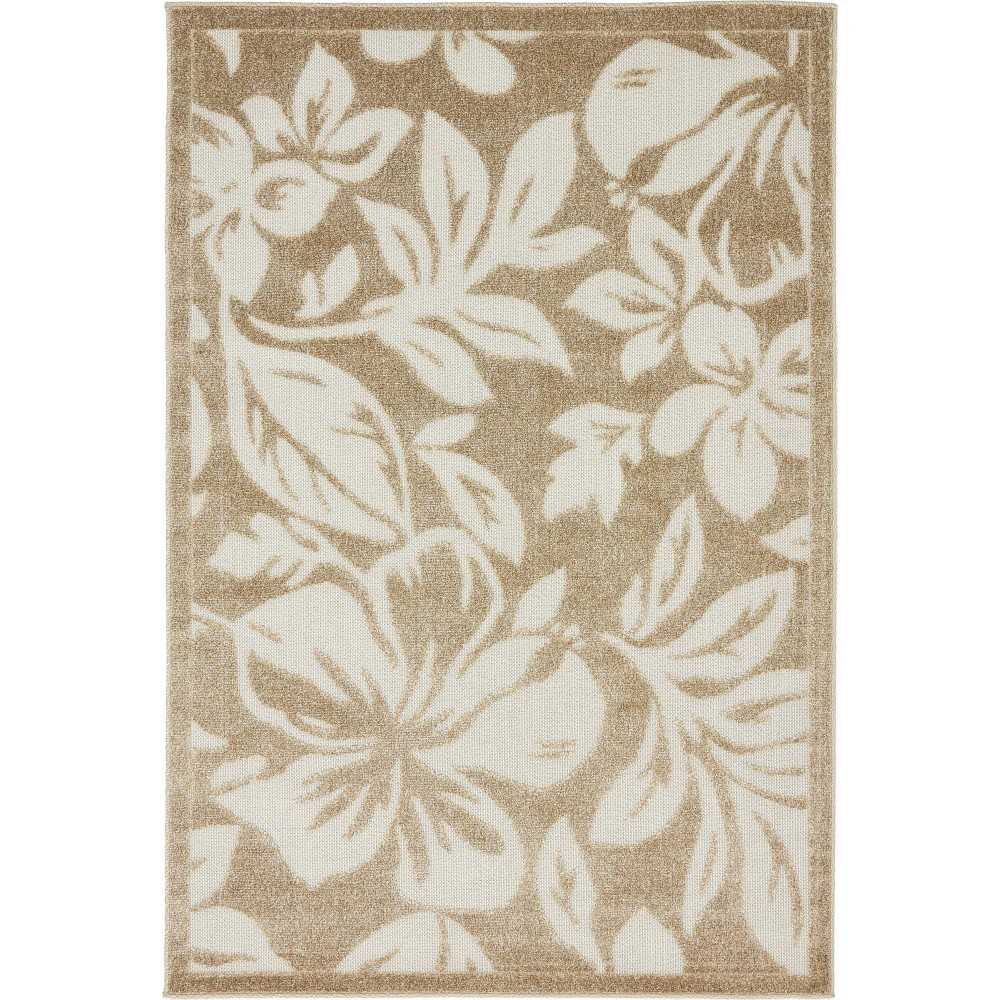 Rug Unique Loom Outdoor Botanical Beige Rectangular 4' 0 x 6' 0 Rug Unique Loom Outdoor Botanical Beige Rectangular 4' 0 x 6' 0