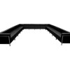 Black LeatherSoft U-Shape Sectional Configuration, 16 Pieces