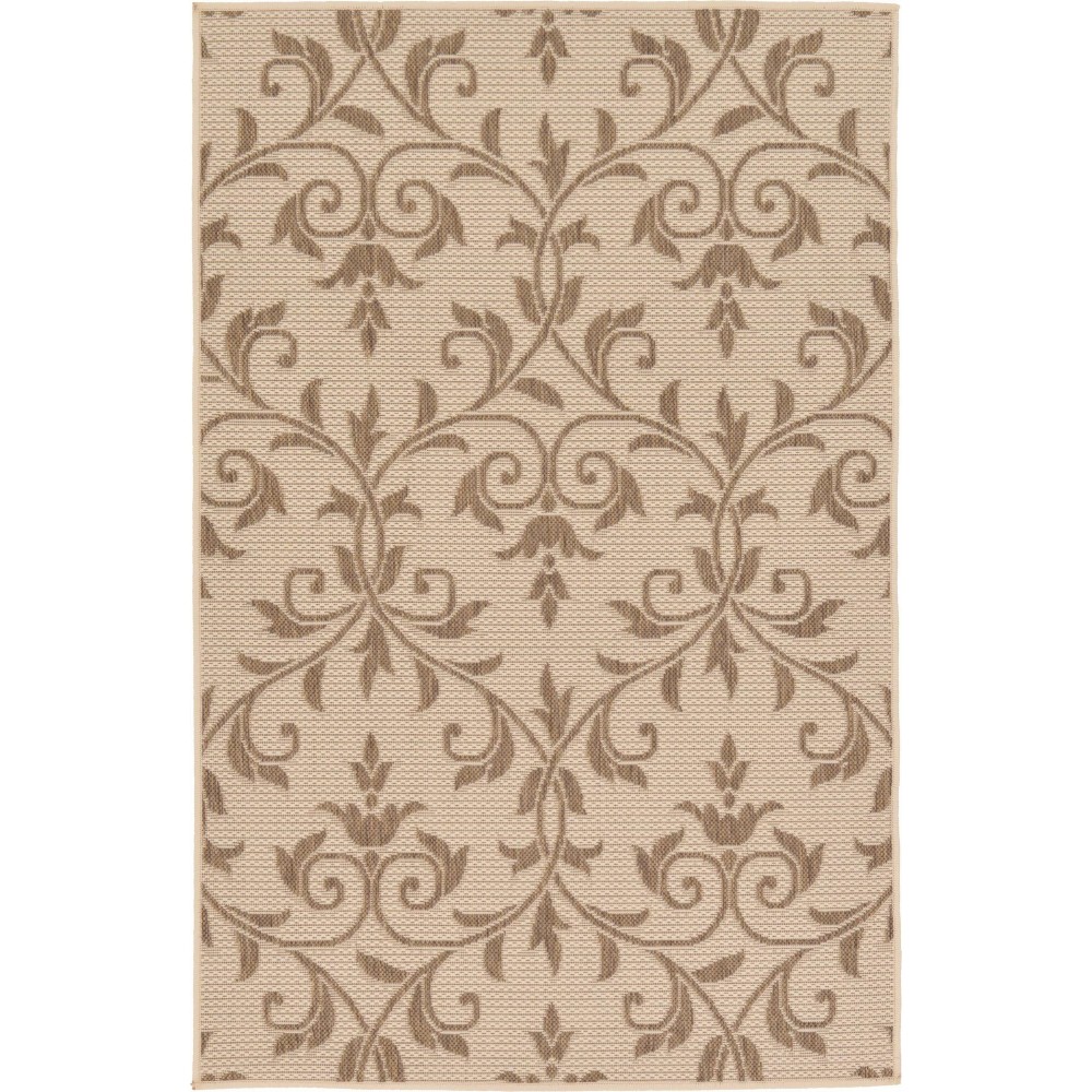 Rug Unique Loom Outdoor Botanical Beige Rectangular 3' 3 x 5' 0 Rug Unique Loom Outdoor Botanical Beige Rectangular 3' 3 x 5' 0