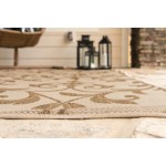 Rug Unique Loom Outdoor Botanical Beige Rectangular 3' 3 x 5' 0