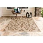 Rug Unique Loom Outdoor Botanical Beige Rectangular 3' 3 x 5' 0