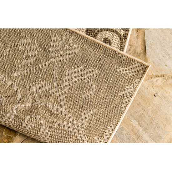 Rug Unique Loom Outdoor Botanical Beige Rectangular 3' 3 x 5' 0
