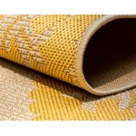 Rug Unique Loom Outdoor Botanical Yellow Rectangular 3' 3 x 5' 0