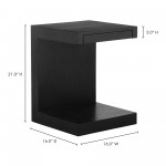 ZIO SIDETABLE BLACK OAK