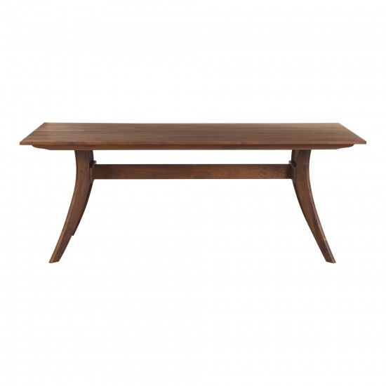 FLORENCE RECTANGULAR DINING TABLE SMALL WALNUT