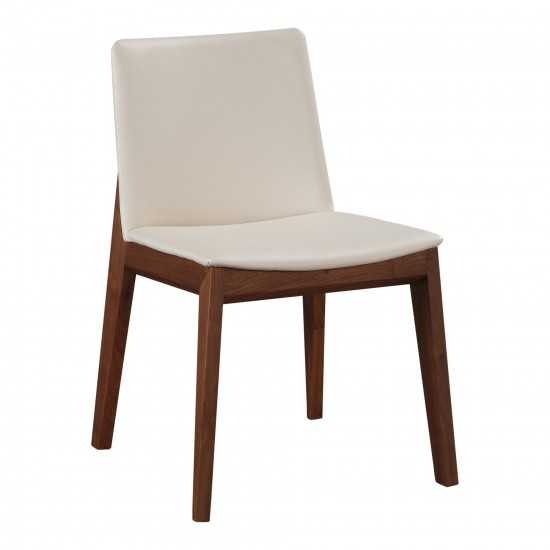 DECO DINING CHAIR WHITE PVC-M2